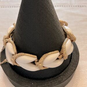 Monet White and Gold Tone Bracelet